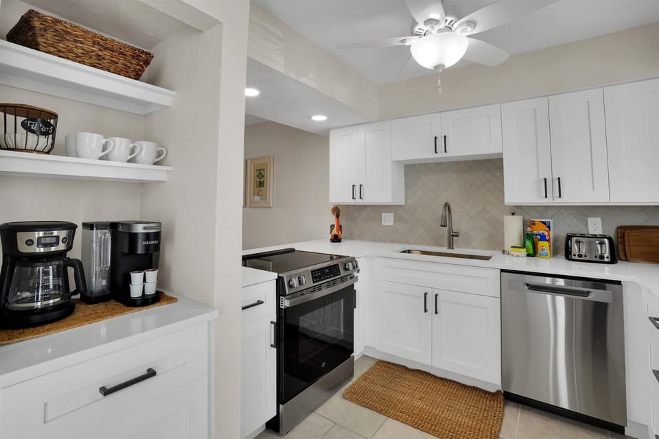 Fully stocked kitchen