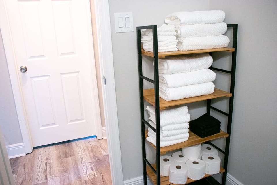 We provide lots of fresh linens for your stay.