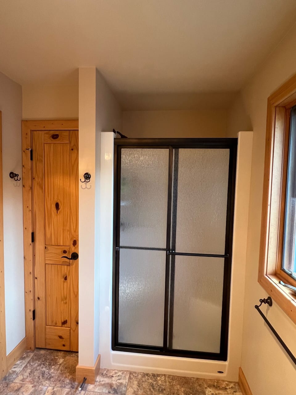Upstairs Full Bathroom With Walk-In Shower & Linen Closet