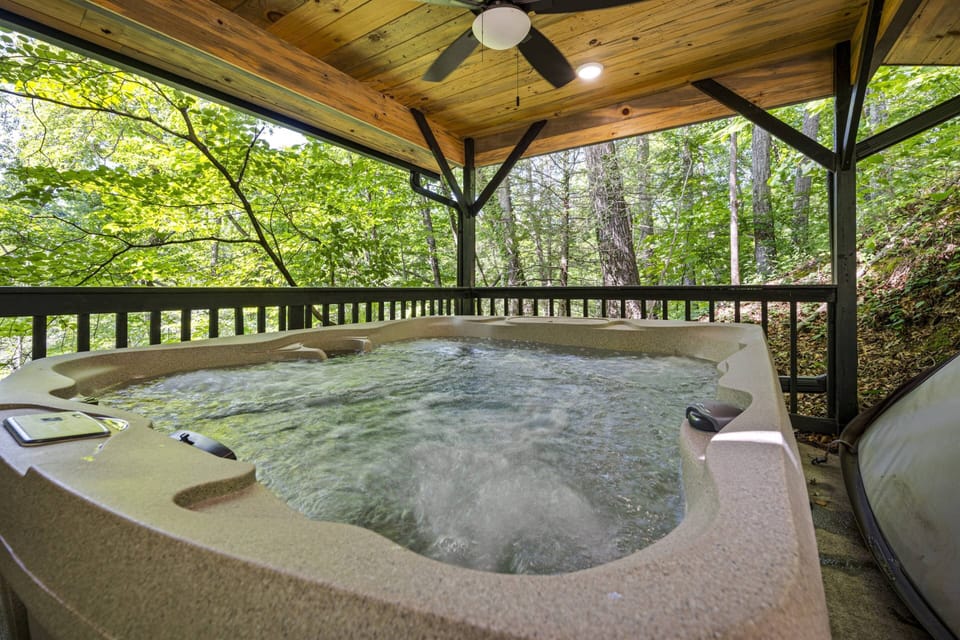 Make sure to spend some time relaxing in the hot tub while you are here