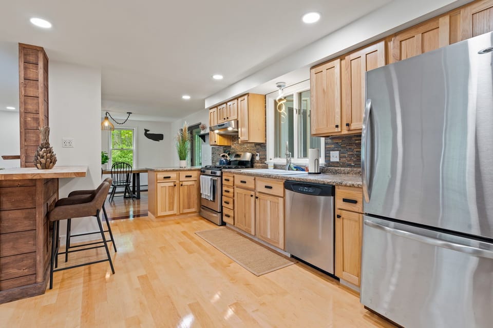Kitchen view from Garage