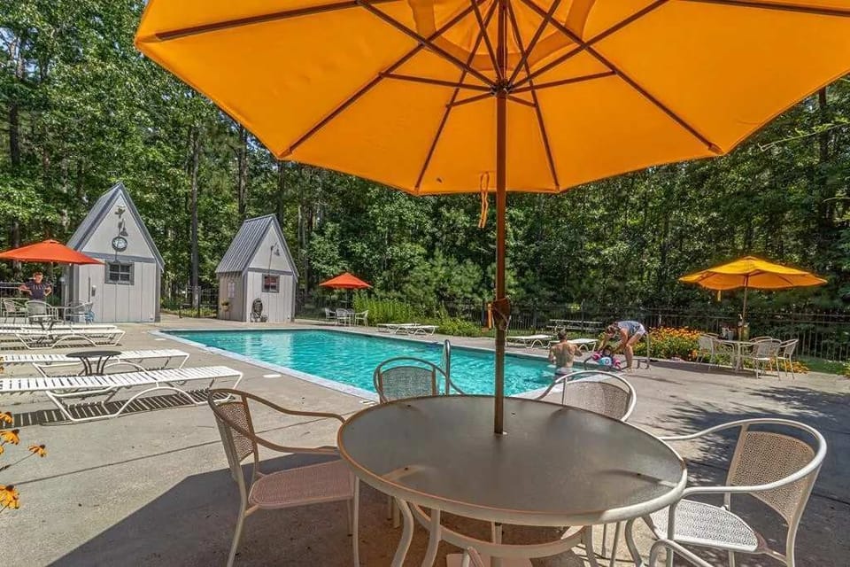 Enjoy the refreshing community pool during the warmer months. Pool toys available in storage room at the pool. Please read pool rules in the cottage.