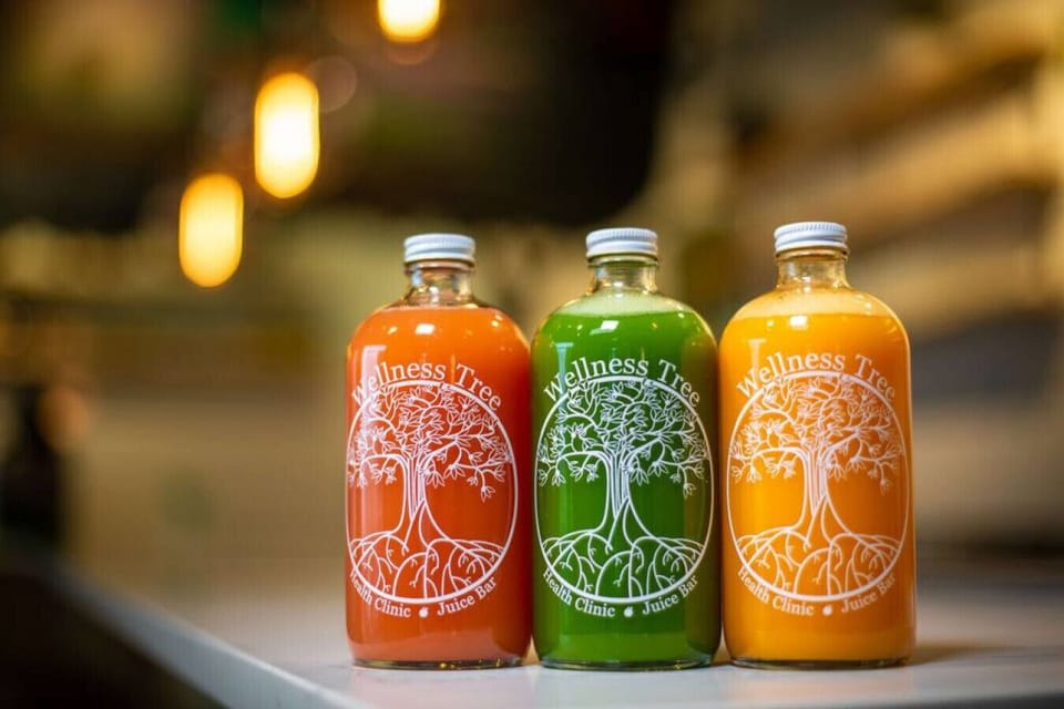 Grab some fresh juice or an acai bowl from The Wellness Tree!