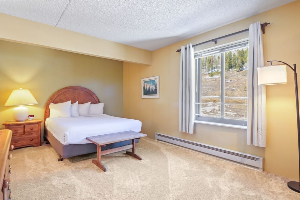 Indoors, Floor, Flooring, Lamp, Bed