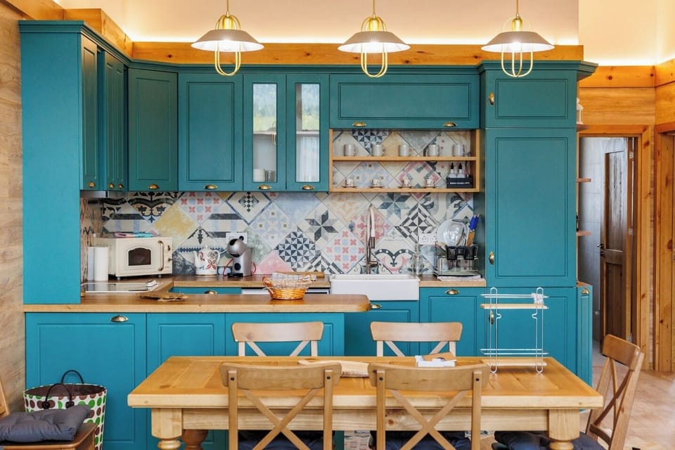 Superior Chalet, 3 Bedrooms, Sauna, Mountain View | Private kitchen | Fridge, microwave, oven, stovetop