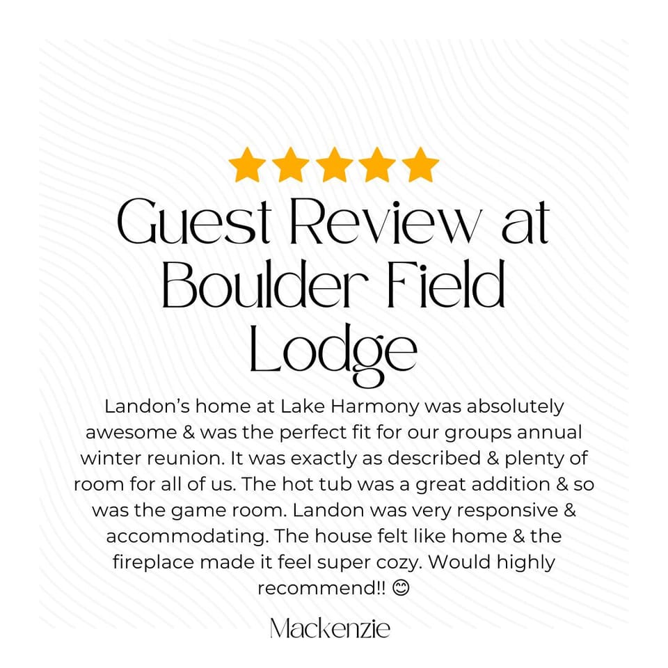 To see what previous guests have loved about their stay at Boulder Field Lodge, just check out our fantastic online guest reviews!