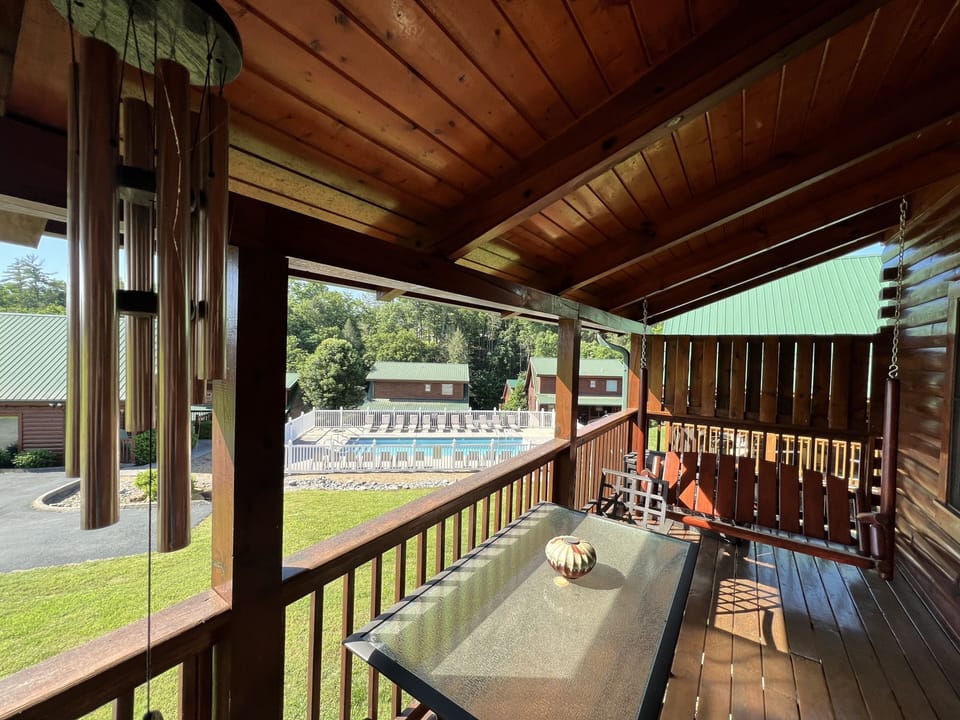 Relax on the back deck