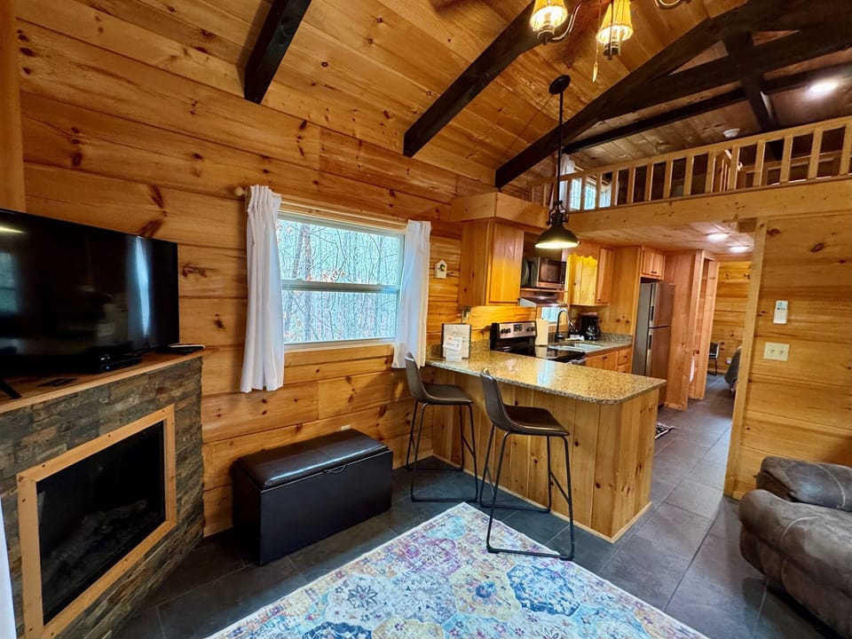 Open Living Room + Kitchen