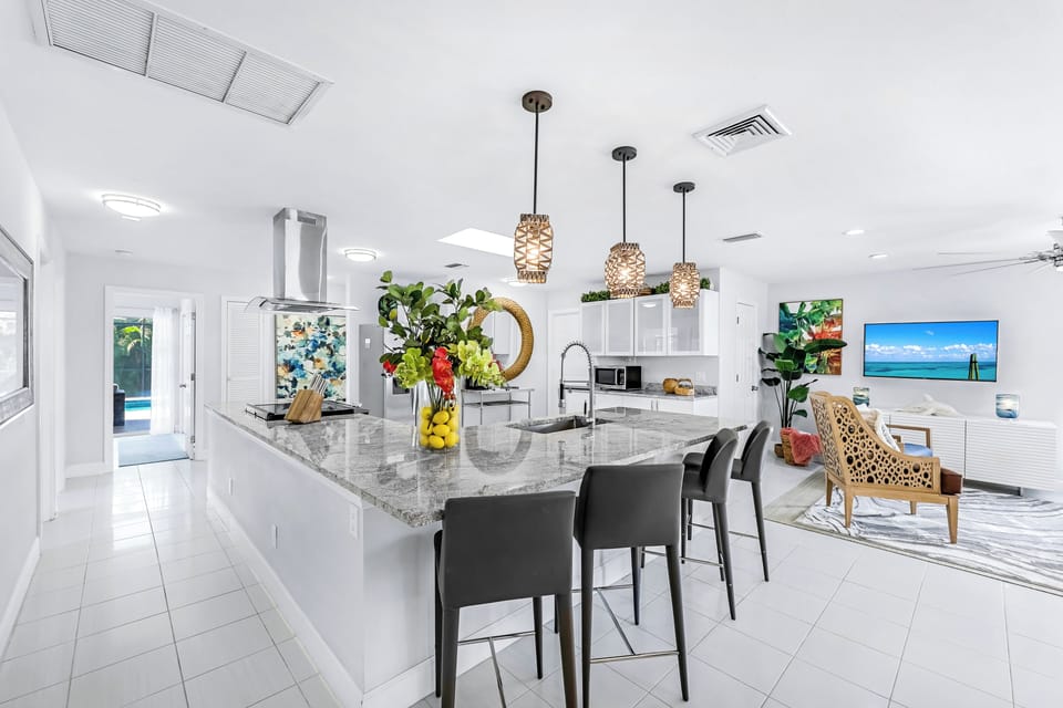 Chef-Ready Island Kitchen for Cooking & Conversation