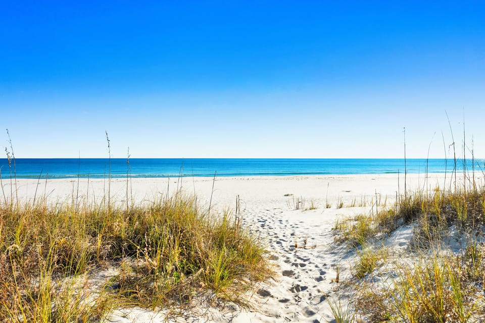 Located on the white-sugary sands of Gulf Shores