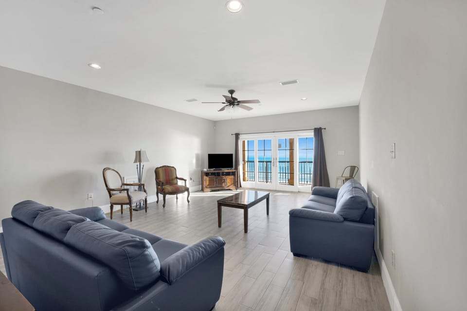 Each living space provides balcony access and incredible Gulf views