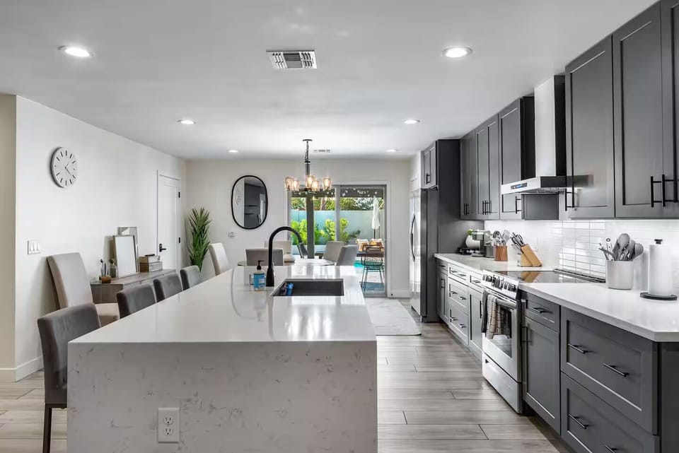 Cook and host, all in one space