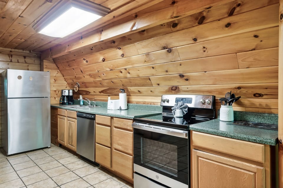 Fully stocked kitchen 