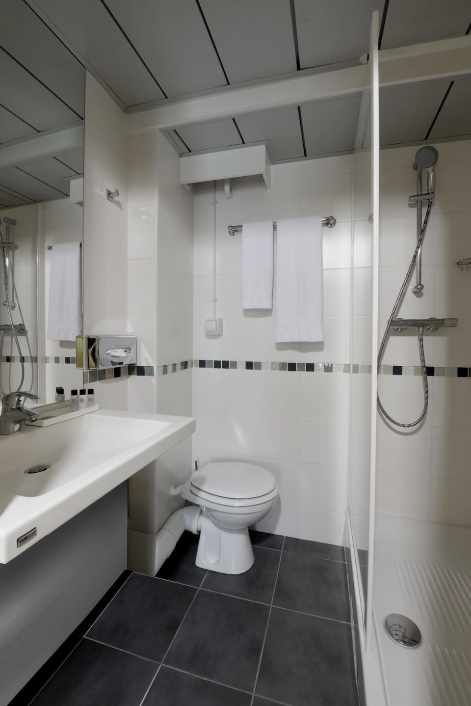 Free toiletries, hair dryer, towels