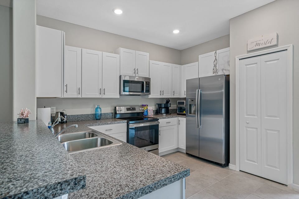 Kitchen with full amenities