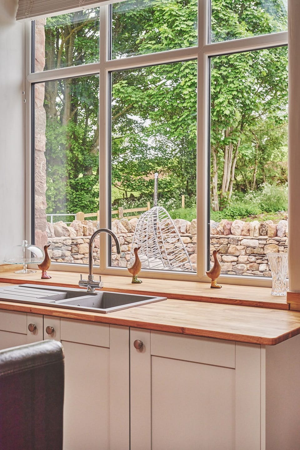 The kitchen at Plum Cottage, Lake District