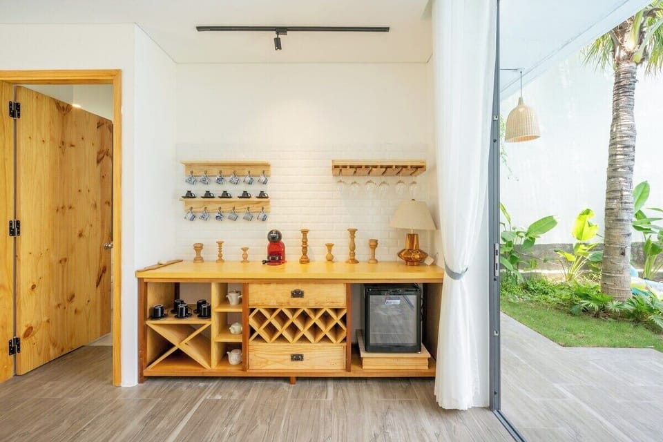 Nice wooden stuffs for wine and minibar