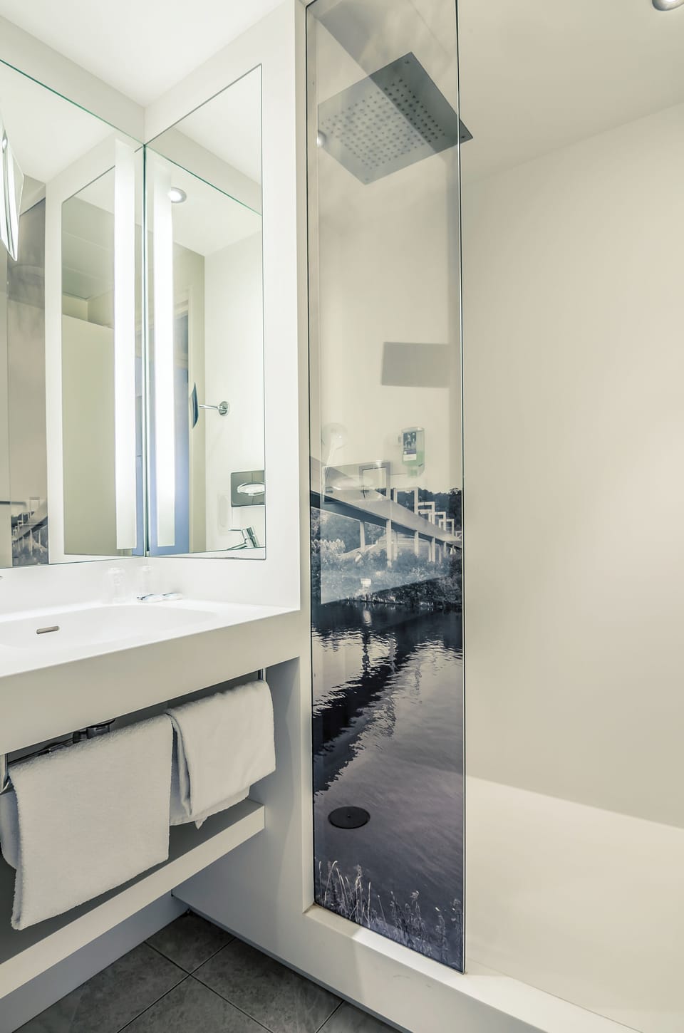 Eco-friendly toiletries, hair dryer, towels, soap