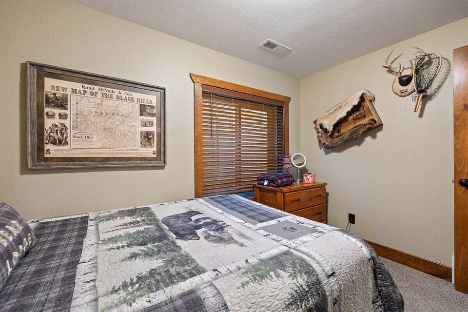 Lower level bedroom 3 with queen, twin bunks