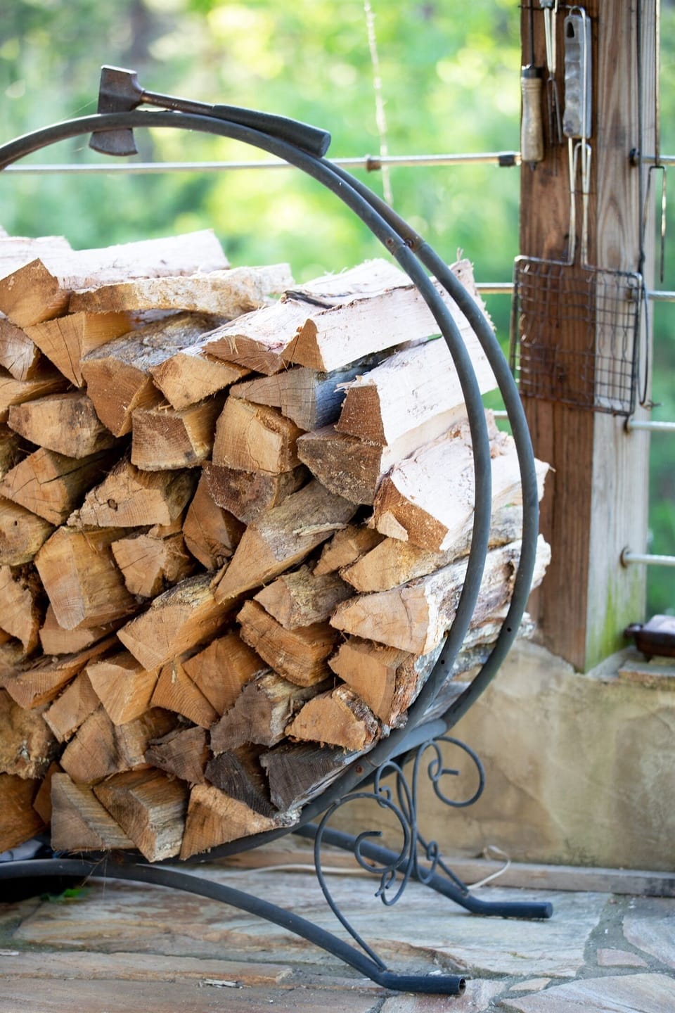 Fire Pavilion fully stocked with Firewood