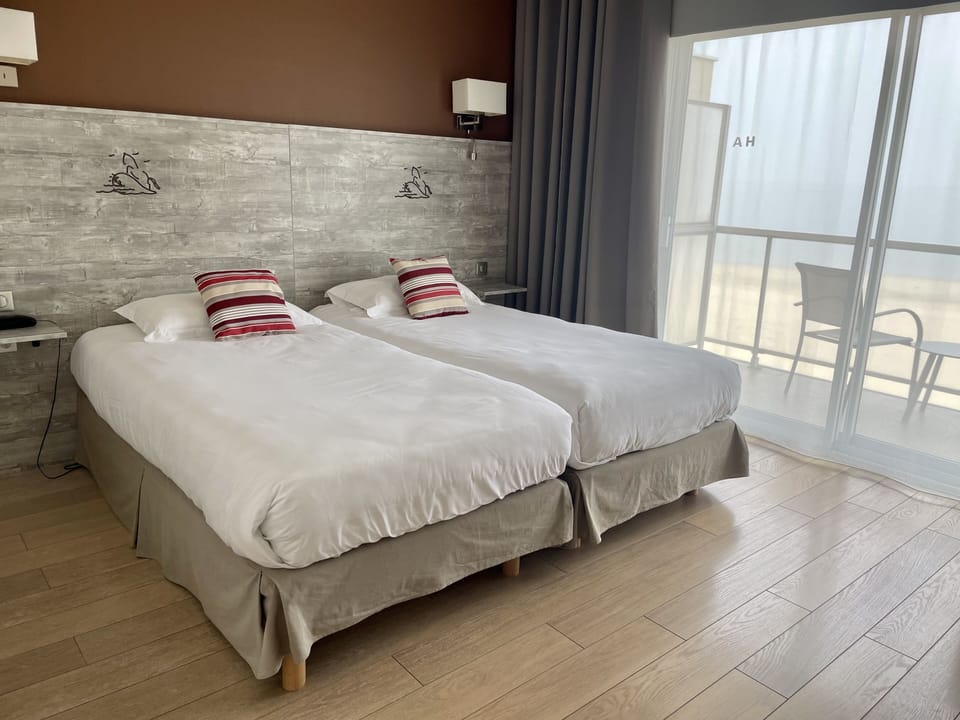 Twin Room, Terrace, Sea View | Premium bedding, in-room safe, individually decorated