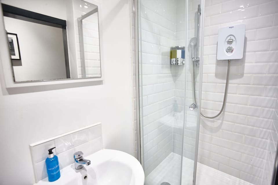 Bathroom 1 with electric shower