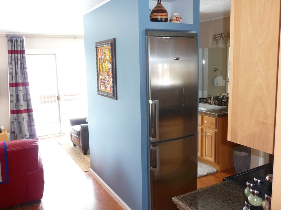 stainless fridge