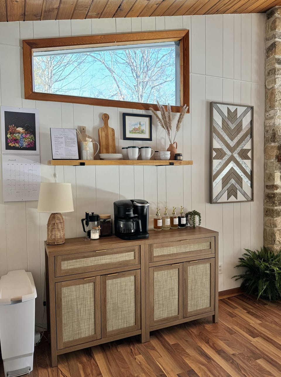 Cabinetry available for pantry storage. 