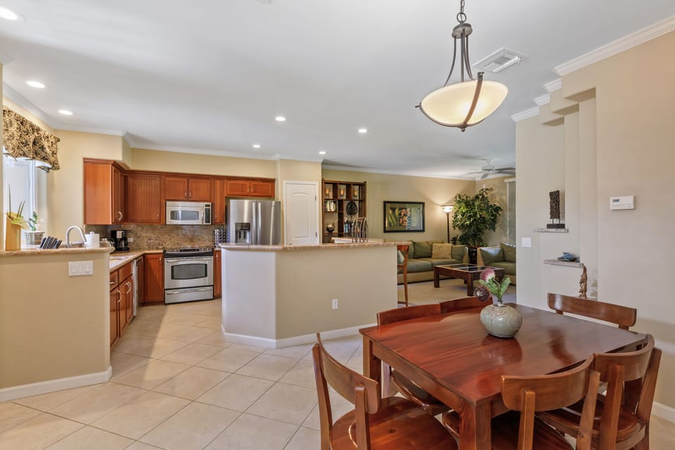 Dining and kitchen area