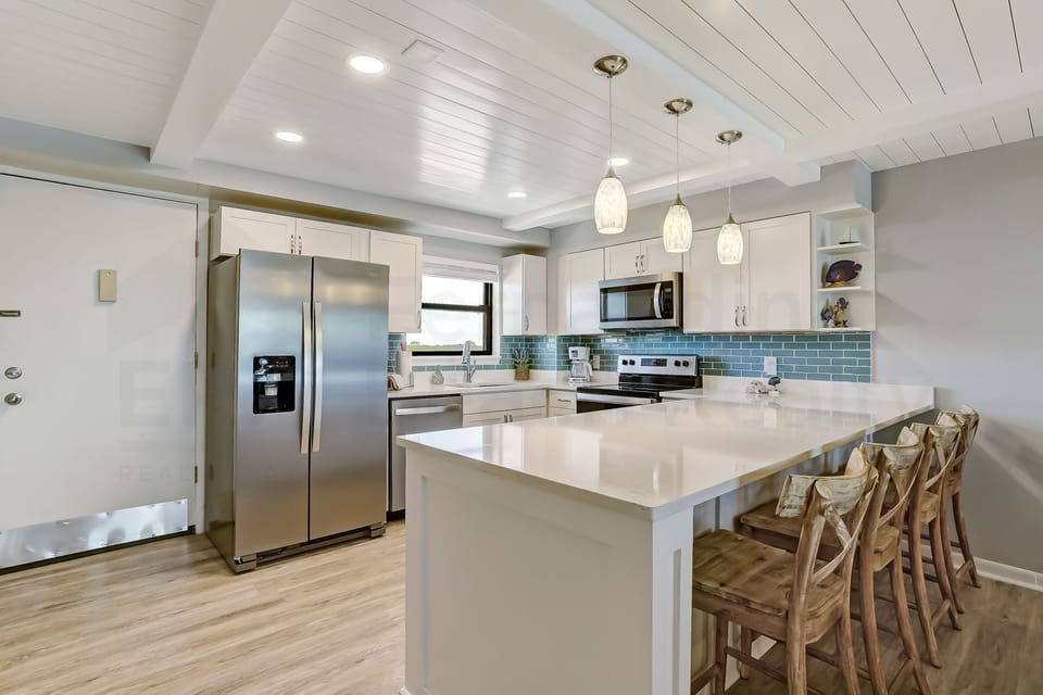 Kitchen with Ocean View