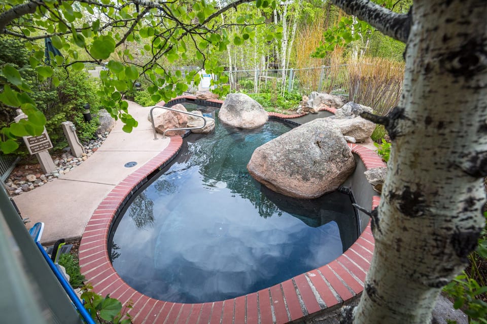 Luxurious spa right across from the unit to relax those muscles!