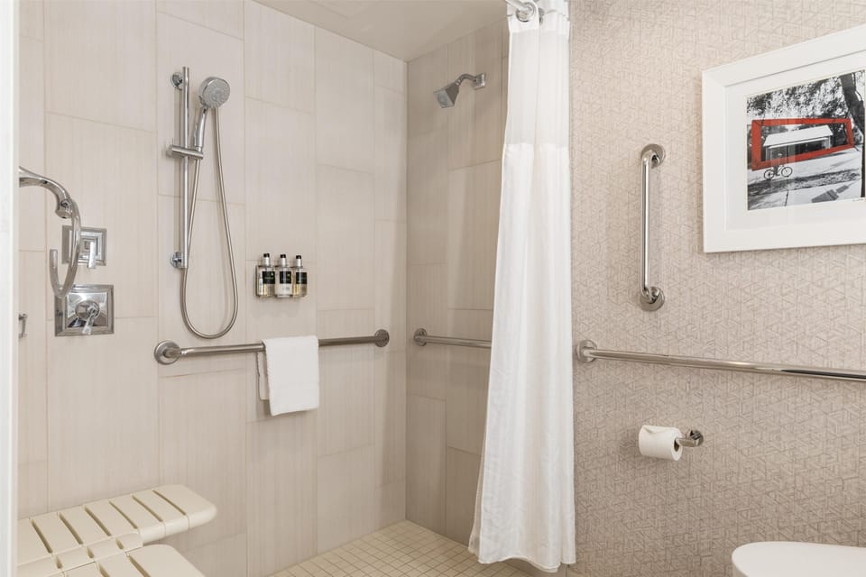 Room, 1 King Bed, Accessible | Accessible bathroom