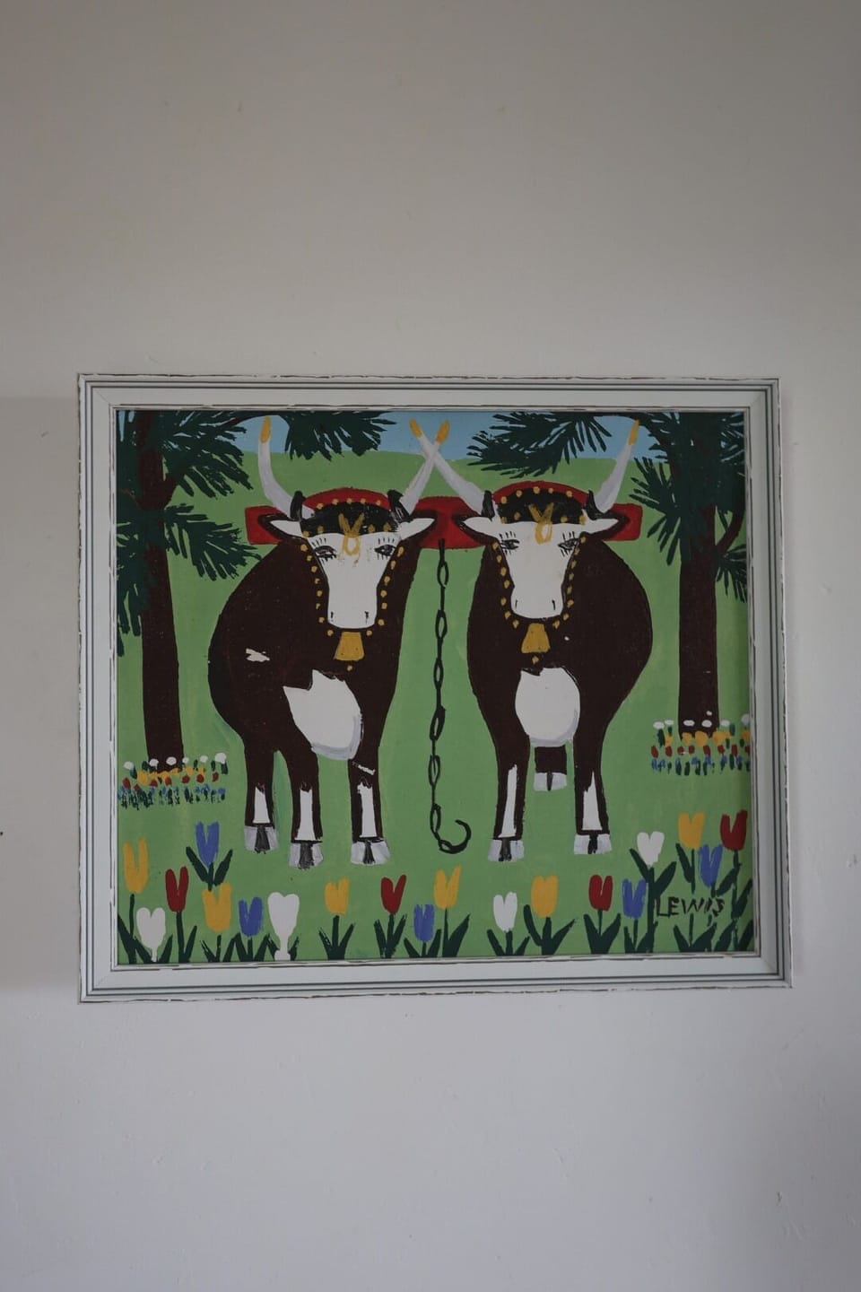Maud Lewis painting in the master suite 