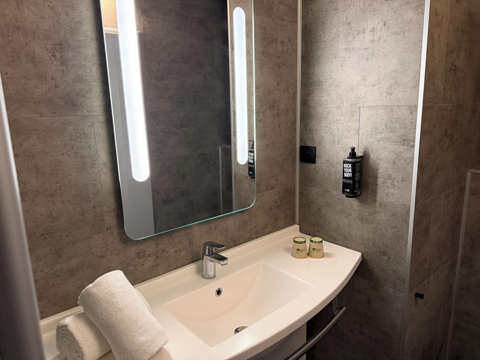 Standard Room, 1 Double Bed | Bathroom | Eco-friendly toiletries, hair dryer, towels