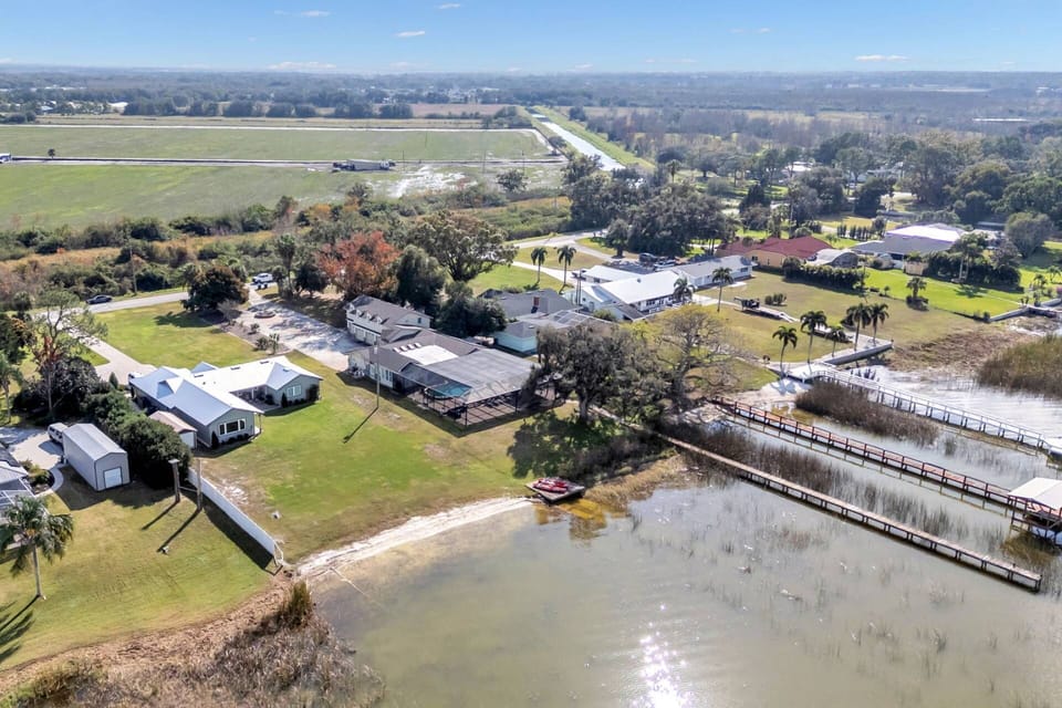 Private screened pool and sun deck create the perfect setting for relaxing after a day on the water.