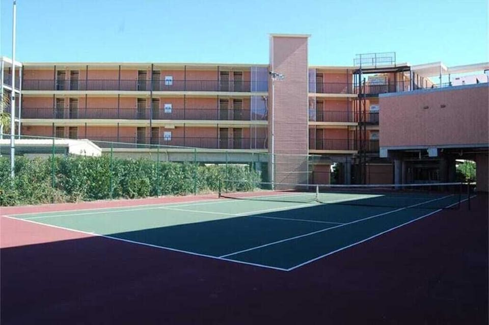and tennis court