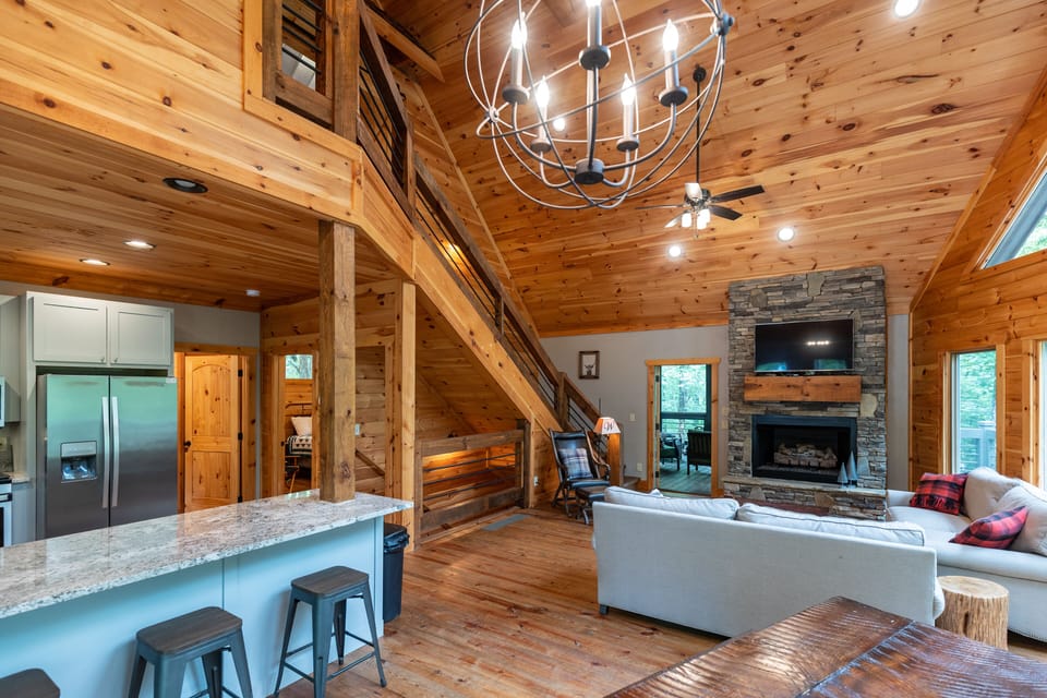 Perfect open floorplan. Kitchen, Dining and Living Room 