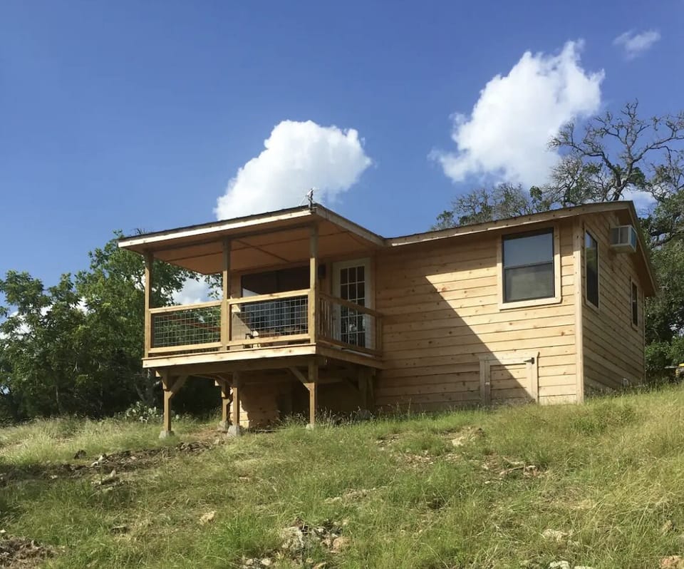 Enjoy privacy and a great view of deer feeder from the back porch.