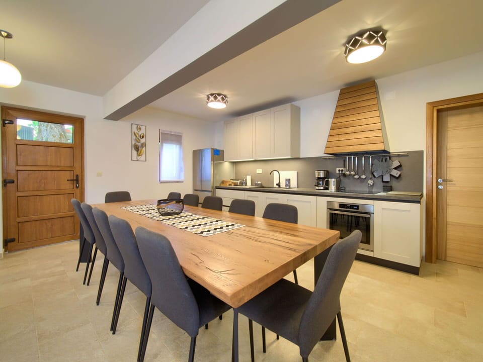 Furniture, Table, Cabinetry, Countertop, Wood, Kitchen, Chair, Lighting, House, Interior Design
