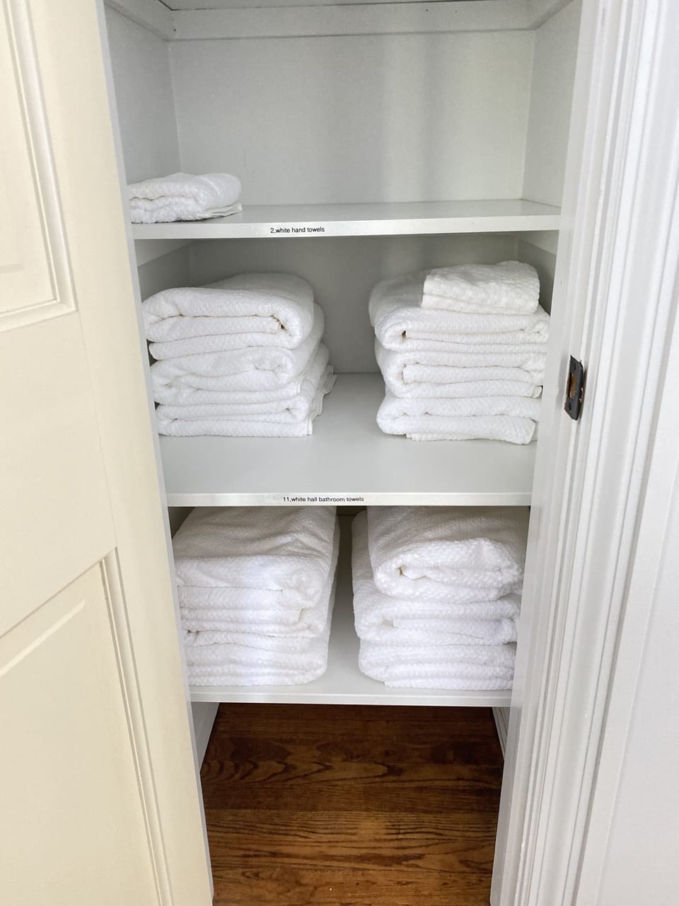 Tons  of extra towels 

We also have entire closet of beach towels / pool towels