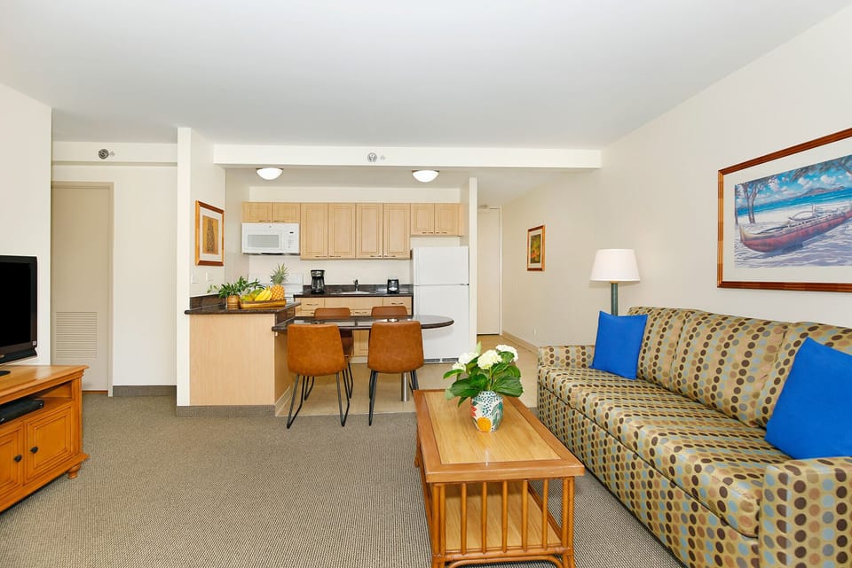 Living and Dining into Kitchen