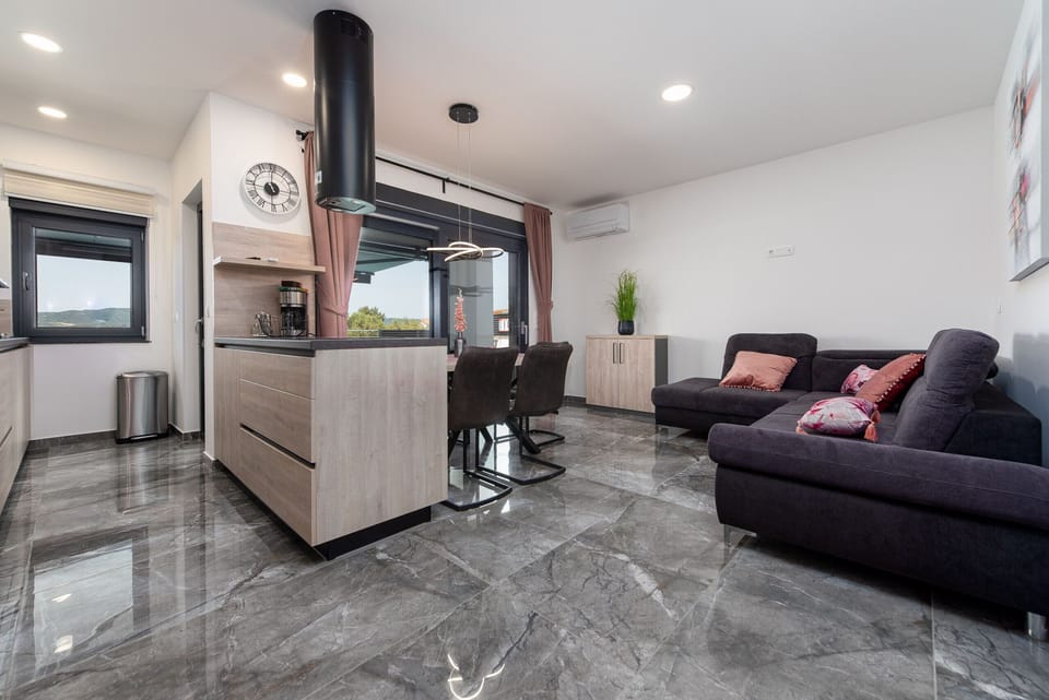 Villa, 4 Bedrooms, Private Pool, Sea View | Living room