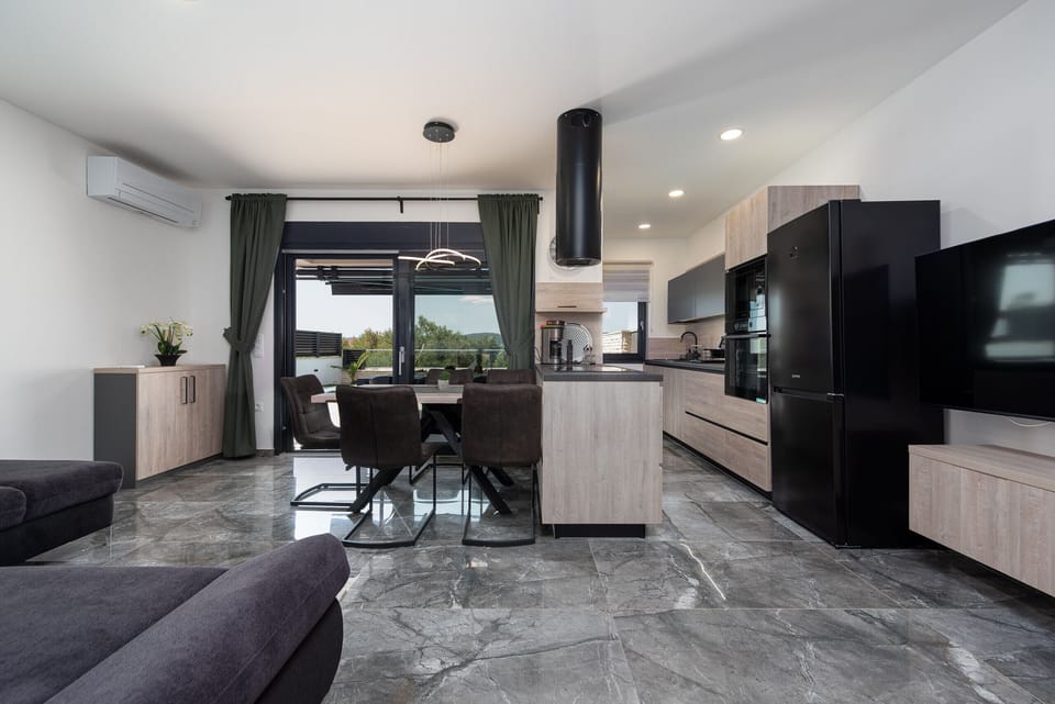 Villa, 4 Bedrooms, Private Pool, Sea View | Private kitchen | Microwave, oven, dishwasher, coffee/tea maker