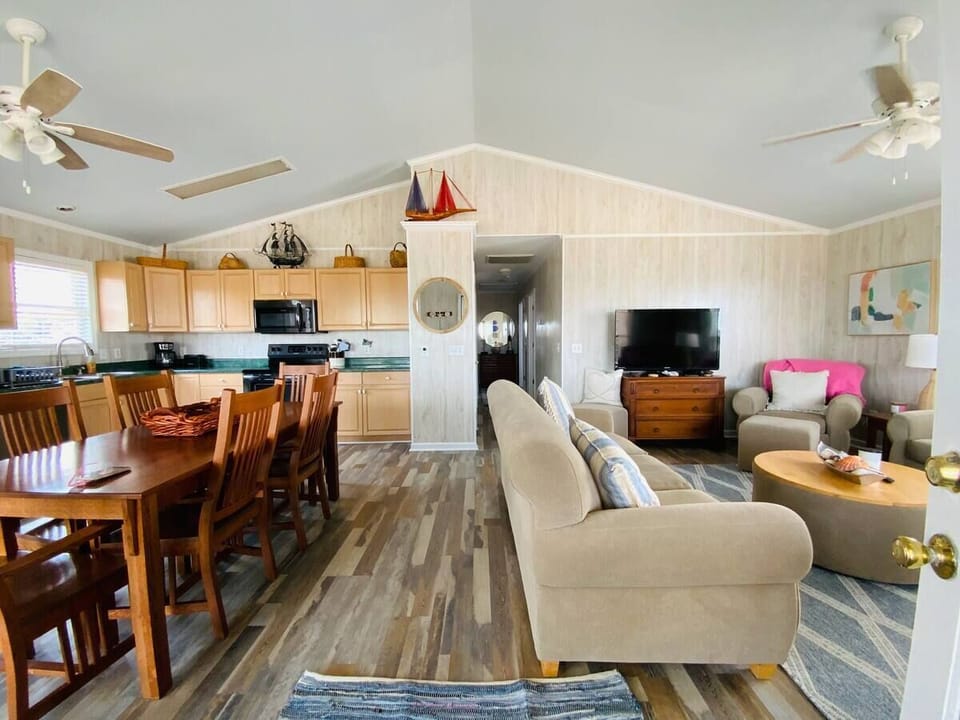 The kitchen has everything needed to cook your favorite meal. 

