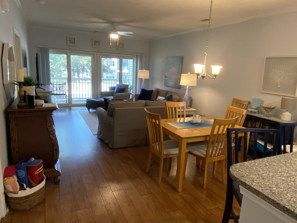 Lots of space in this wide condo.