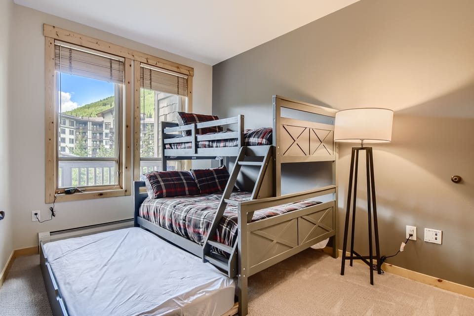 2nd Bedroom with twin over double bunk PLUS a twin trundle.