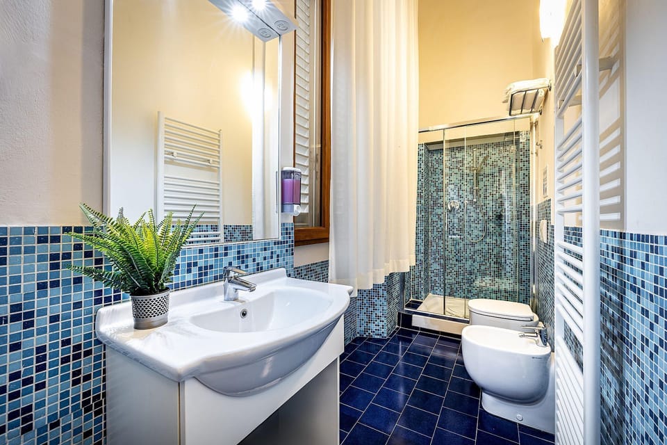 Free toiletries, hair dryer, towels