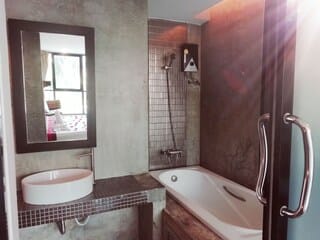 Double Room with View | Bathroom | Free toiletries, hair dryer, towels, soap