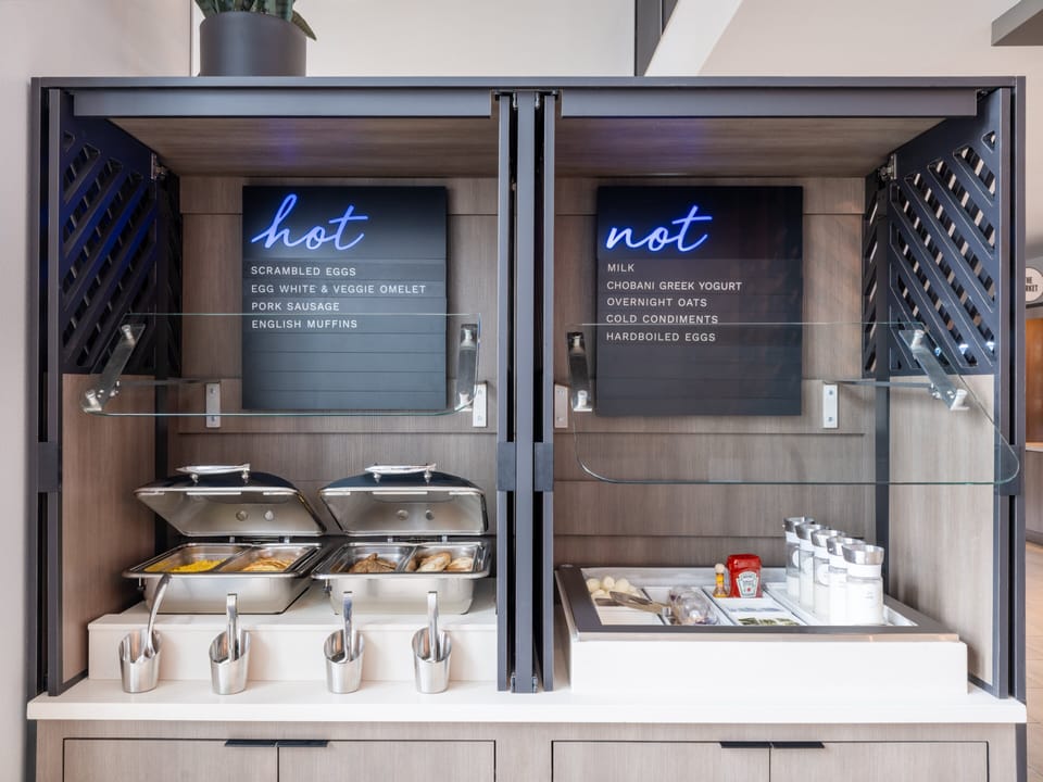 Free daily buffet breakfast