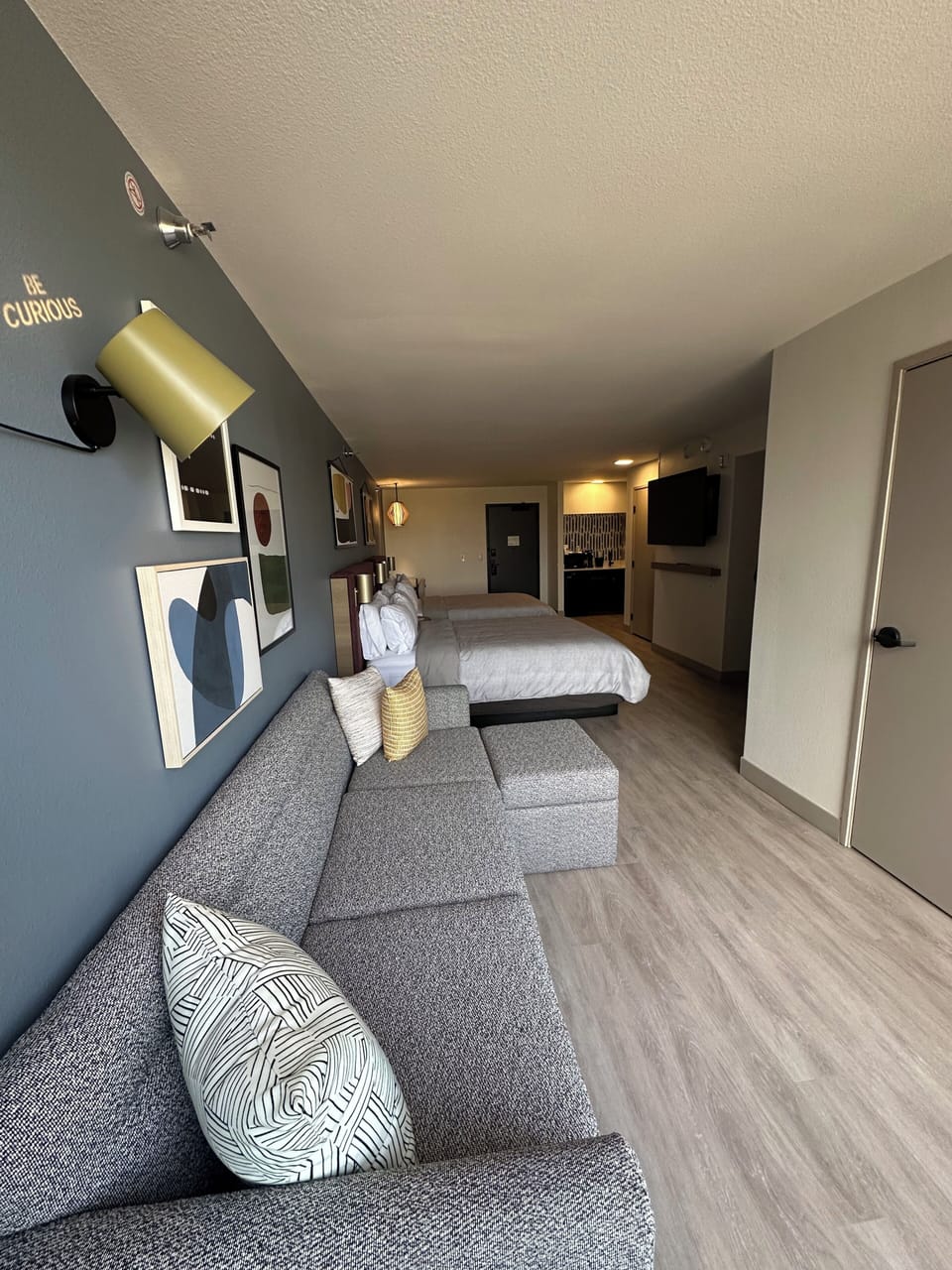 Suite, 2 Queen Beds, Roll-in Shower (Mobility Accessible) | Premium bedding, down comforters, in-room safe, desk